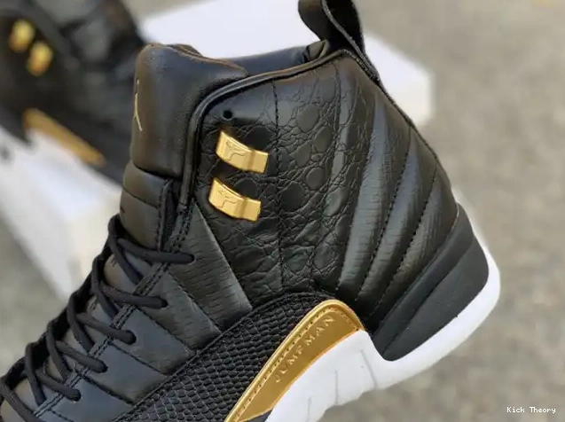 Kick Theory Black 'Reptile' Air Jordan Metallic Retro Gold-White AO6068-007 12 0605